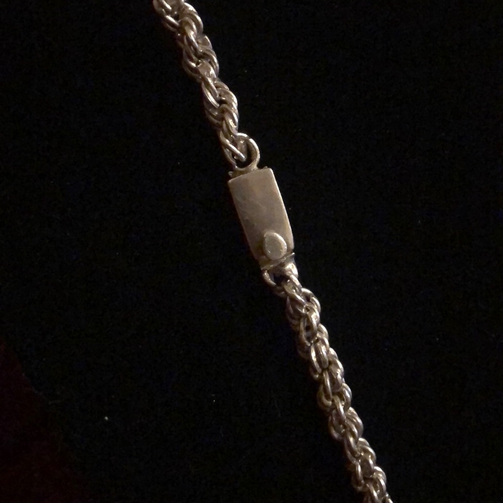 Vintage Sterling Silver Rope Chain - Picture 3 of 6